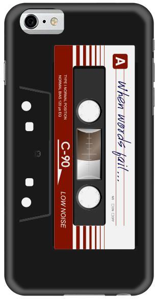 Stylizedd Apple iPhone 6/ 6S Premium Slim Snap case cover Matte Finish - When words fail - Black tape
