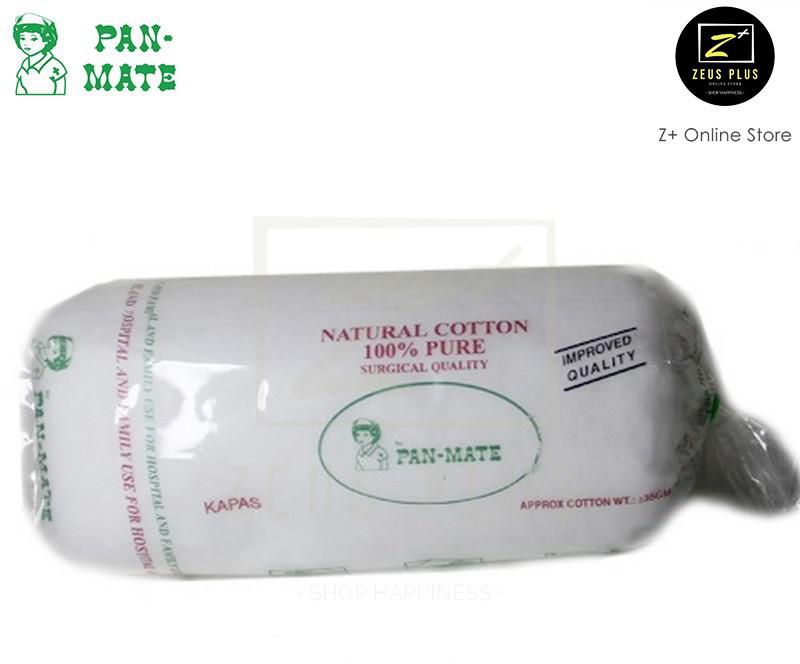 Pan-Mate 100 % Pure Cotton Wool 35 gram (1Roll)