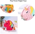 Bwsjyfct Pop Purse Unicorn Fidget Toys Crossbody Handbag for Girls, Push Bubble Sensory Shoulder Bag, Fidget Pop Bubble Shoulder Bag Silicone Push Bubble Bag Relieve Stress