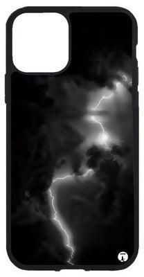PRINTED Phone Cover FOR IPHONE 11 Beautiful Lightning Picture In Black And White