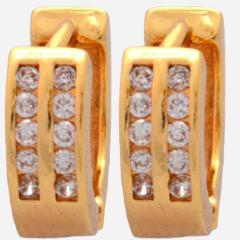 XP Jewelry Strass Earrings - Gold