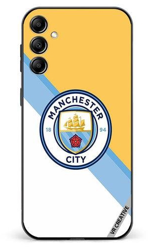 Protective Case Cover For Samsung Galaxy A14 5G/A14 Manchester City Design Multicolour