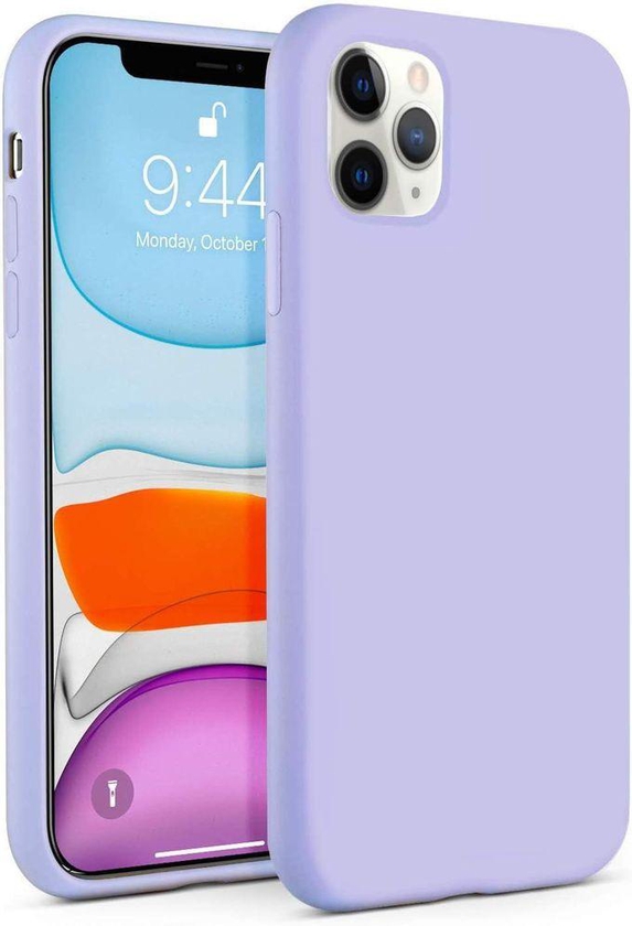 For Apple iPhone 11 Pro (5.8 inch) real Silicone Case with inside microfiber lining cover
