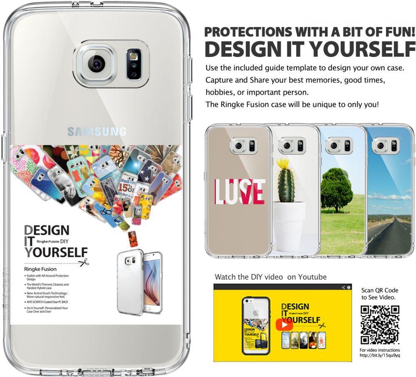 Rearth Ringke FUSION Shock Absorption Case for SM-G920 Samsung Galaxy S6 - Crystal View