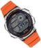 Casio AE-1000W-4A orange Resin Digital World Time Man 100M Alarm Watch AE1000W-