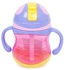 FSGS Red Rikang 300ml Colorful Drinking Straw Bottle Sippy Cup With Handles For Babies 29861