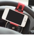 Generic - Steering Wheel Phone Holder For Smartphone GPS Red