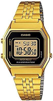 Casio Women Gold Dial Stainless Steel Band Casual Watch - LA680WGA1BDF