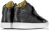 MM6 Maison Martin Margiela - Black Leather High Top Sneaker