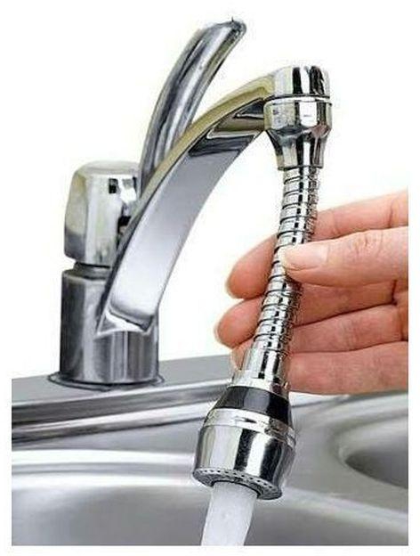 ABC Turbo Flex 360 Instant Hands Free Faucet Swivel Spray Sink Hose