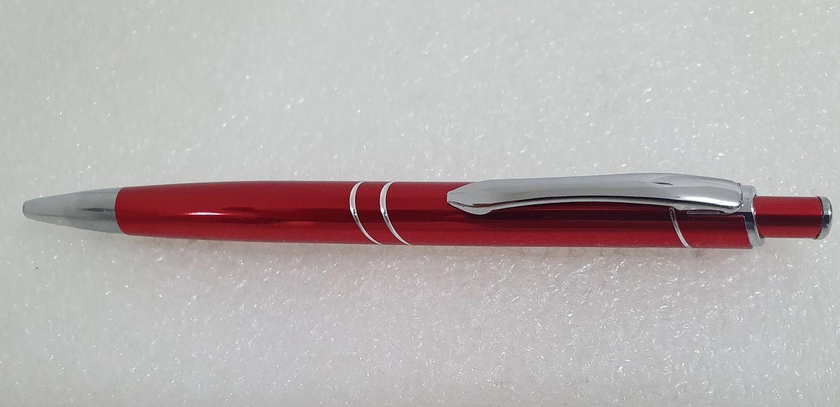 Metal Pen Red In Plastic Box
