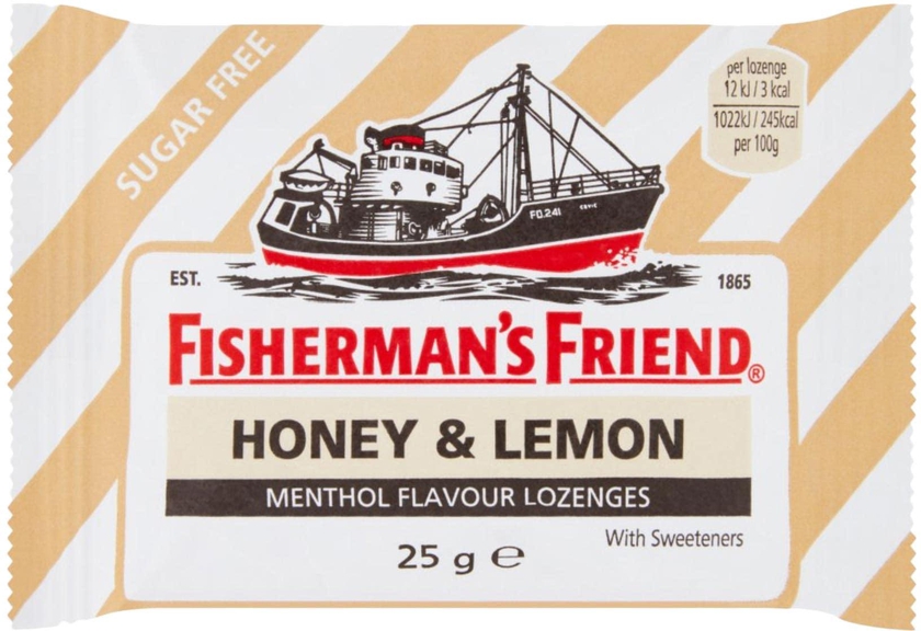 Fisherman&#39;s Friend Honey And Lemon Sugar Free Lozenges 25g