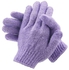 Fashion Bathing Gloves Exfoliating Body Shower Scrub Gloves - Purple