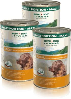 Bewi Dog Maxi Portion Poultry 1200g Can