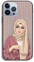 Apple iPhone 13 Pro Max Protective Case Hijab Girl Art