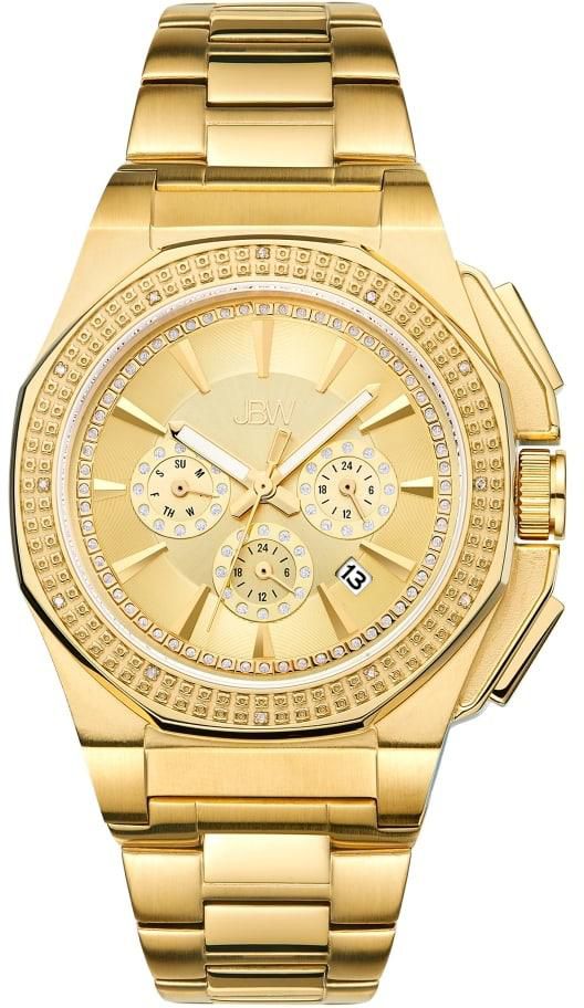 JBW Gold Stainless Gold Dial Chronograph for Men J6329B