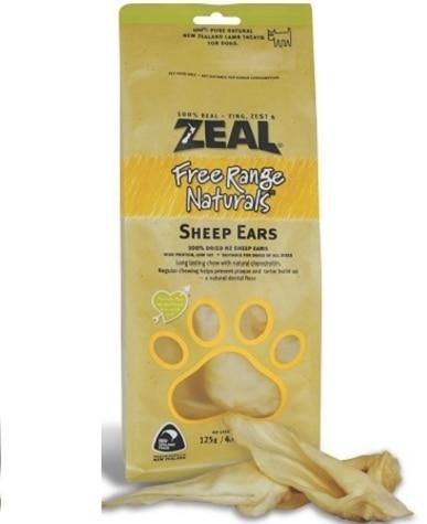 Zeal Pet Food Sheep Ears Dog Treats 125G