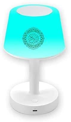 Goldem 2021New Sq-917 Table Lamp With Speaker, Digital App Remote Control Night Light Quran Player