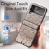 Compatible with Galaxy Z Flip 4 Premium PU Leather Case (Crocodile Shape) for Samsung Galaxy Z Flip 4 - by Next store (Beige)