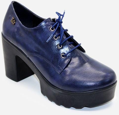 Tata Tio Oxford Heeled Shoes - Blue