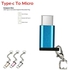 Micro USB To Type C OTG Micro Adapter Blue - 1pc