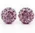 Mysmar Crystal Light Purple Ball Earrings [MYE1882]