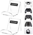OAPRIRE Universal Controller Stand Holder Wall Mount(2 Pack) - Perfect Display and Organization - Fits Modern&Retro Game Controllers/Headset - Handcrafted PS4 Controller Accessories with Cable Clips