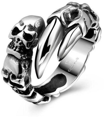 Fashion Cool Fashion Stainless Steel Ring - Silver Gray