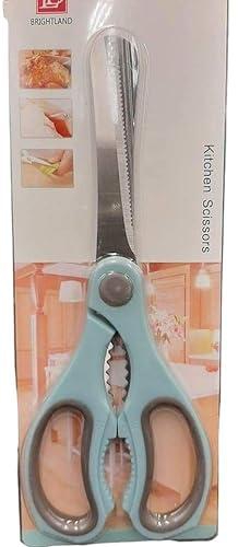 Multi-Function Kitchen Scissors Cutter, Knife, Slicer, Premium Stainless Steel for Vegetable, Fish Scales, Walnut, Shrimp, Crab, Meat, Cheese Cutter Etc. (Blue)