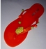 Generic Summer Flower Jelly Slippers Flip Flops - Orange & Yellow