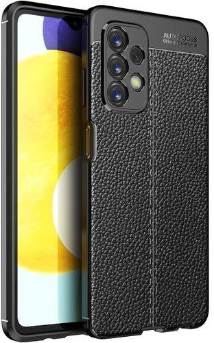 Samsung Galaxy A23 4G / 5G , - Ultra Premium Quality New Original Case -,Shockproof Cover Leather Pattern Durable Ultra Thin Carbon Fiber Brushed Protection Case -Slip-Resistant - Heavy Duty Protection Cover – Black