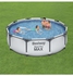 حوض سباحة للأطفال بتصميم فائق المتانة مزود بإطار قوي يدوم طويلاً 305x305x76سم
