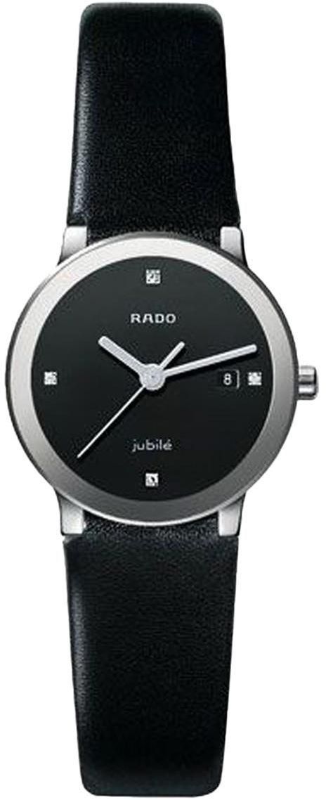Rado Cetrix Jubile Women's Black Dial Casual Watch Leather Strap - r30928715