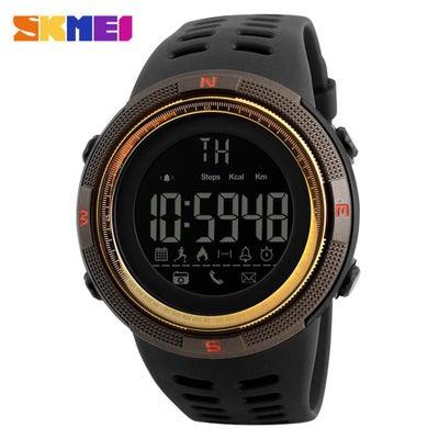 Bluetooth Smart Watch 1250 Pedometer Reminder Waterproof Sports Gold Color