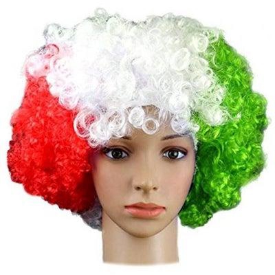 Costume Hair Wig Red/White/Green