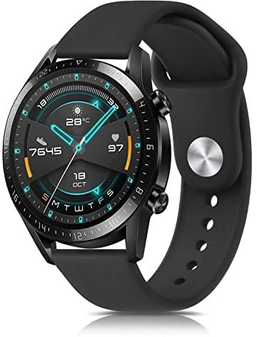 Oumida Strap for Huawei Watch GT3 46mm / GT2 46mm / GT 2e 46mm / GT2 Pro 46mm, New 22mm Silicone Sport Replacement Wristbands Compatible with Huawei Watch GT2 Classic