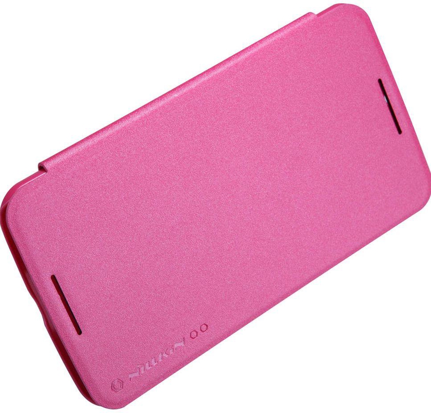 Nillkin Sparkle Leather Case Folder Cover For Motorola Nexus 6 / Fuchsia