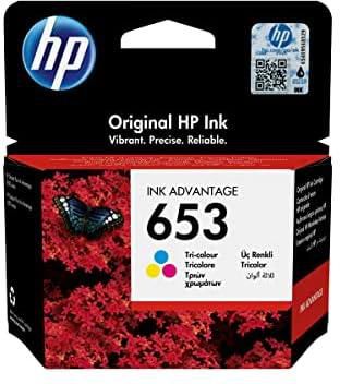 Hp 653 Tri-Color Original Ink Advantage Cartridge, 3Ym74Ae
