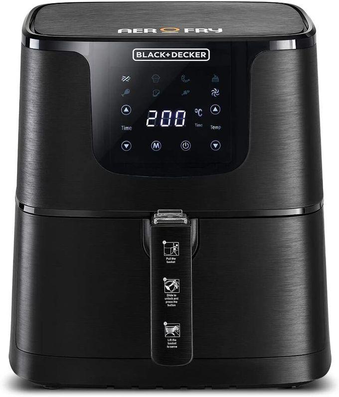 BLACK+DECKER Digital Air Fryer, 5.8 Liters,1700 Watt - Black - AF700 -B5