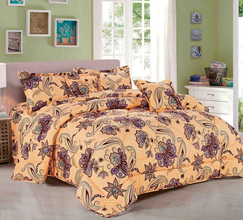 Ming Li Floral Comforter 6 Pcs Set , King size, CY-008