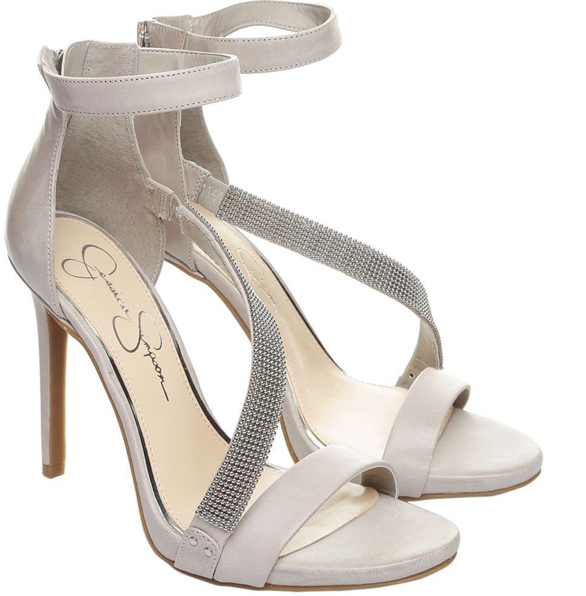 Jessica Simpson JS-RICHELLA Richella Pointed Heels Dress Sandals for Women - Gray, 9.5 US
