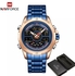 Naviforce Men's Dual Time 30M Water Resistant Wrist Watch