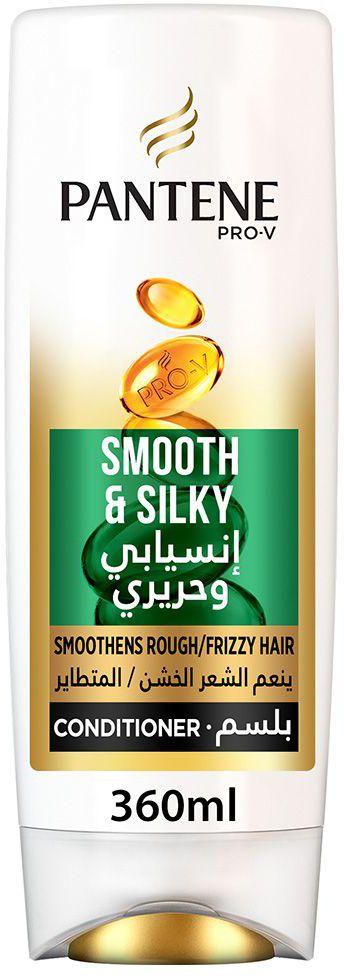 Pantene - Pro-V Smooth & Silky Conditioner 360 ml- Babystore.ae