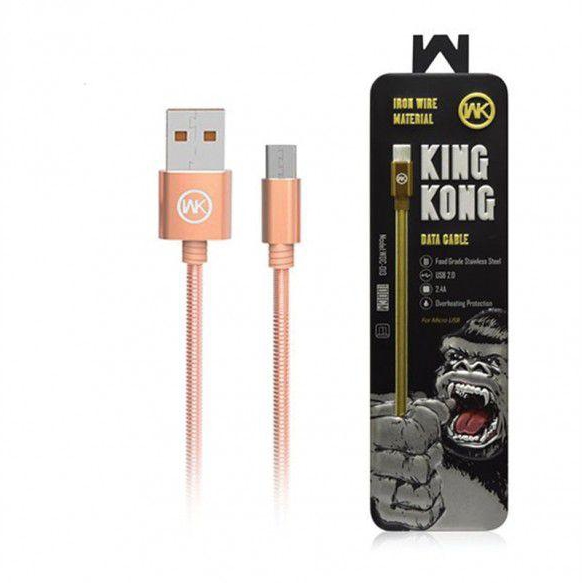 WK Design Kingkong Micro USB Cable - Rose Gold