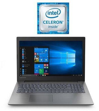 Lenovo IdeaPad 330-15IGM Laptop - Intel Celeron - 4GB RAM - 500GB HDD - 15.6-inch HD - Intel GPU - DOS - Onyx Black