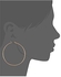 Hoop Earrings18K White Gold Plated Stainless Steel Rounded Hoops Earrings for Women Girls