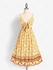 Plus Size & Curve Bohemian Bowknot Floral Print Maxi Dress (Adjustable Straps) - 1x | Us 14-16