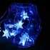 6M 30pcs Star LED String Light, Decorative Light for Indoor, Blue Color.