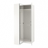 PAX / FARDAL/ÅHEIM Corner wardrobe - high-gloss white/mirror glass 110/88x236 cm