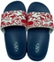 Al Nasser 950227 Slipper for Boys - Blue/White/Red - Size 34